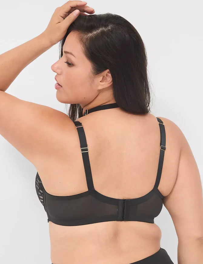 High-Neck Lightly Lined Balconette Bra - Image 2