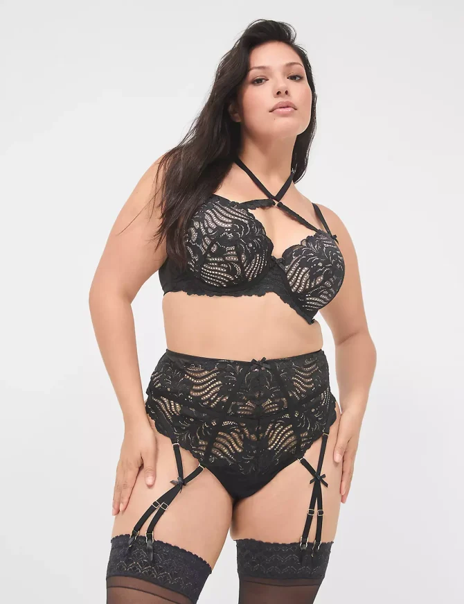 High-Neck Lightly Lined Balconette Bra - Image 4
