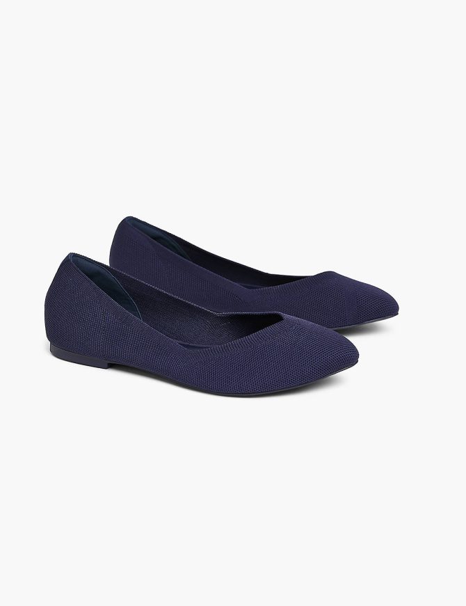 Dream Cloud Pointed Toe Knit Ballet Flat - Image 3