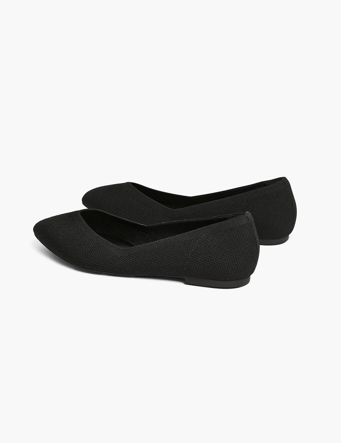 Dream Cloud Pointed Toe Knit Ballet Flat - Image 6