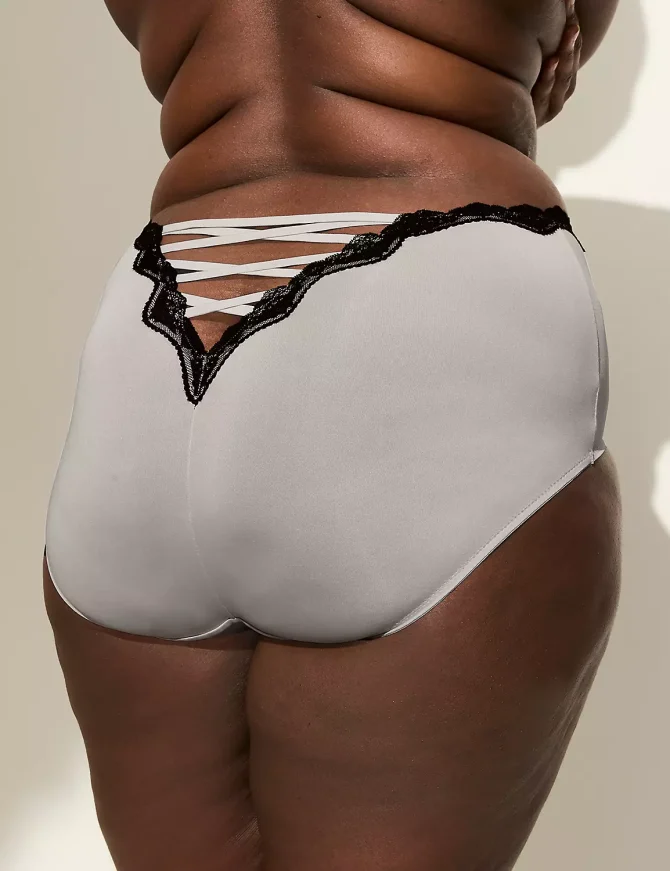 Lace-Trim Full Brief Panty
