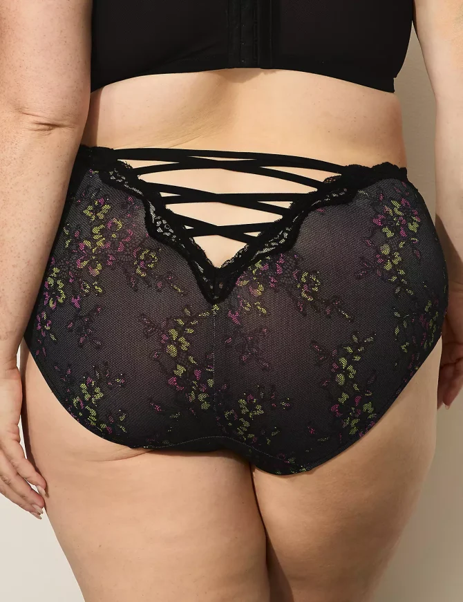 Lace-Trim Full Brief Panty - Image 5