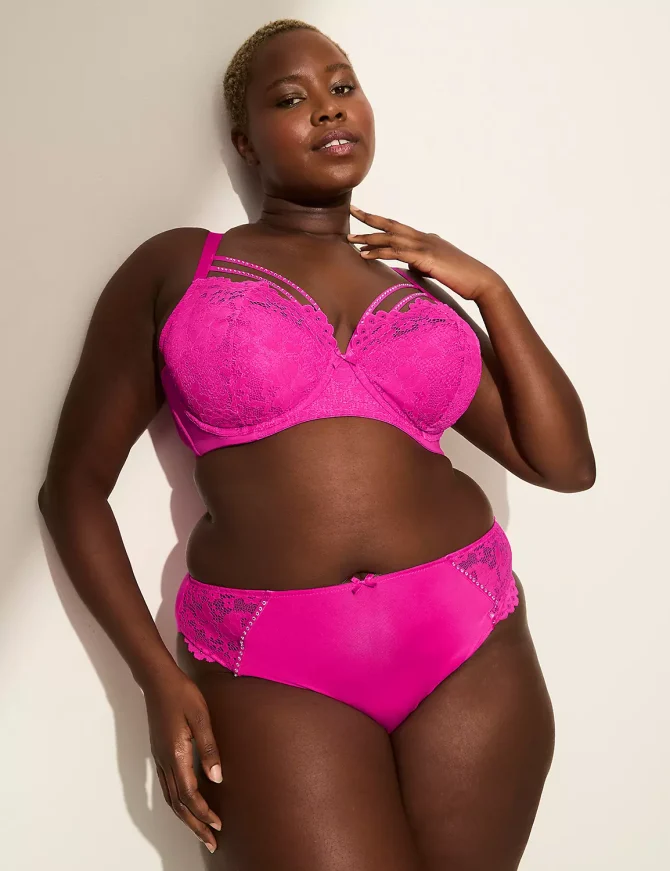 Embellished-Trim French Balconette Bra - Image 4