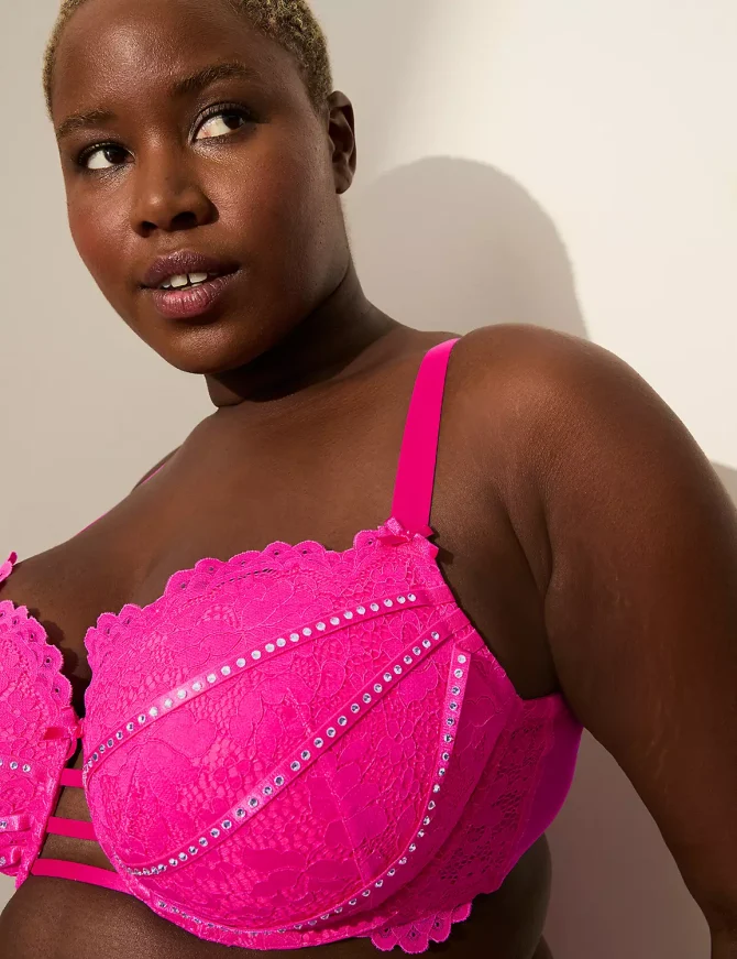 Embellished-Trim Boost Balconette Bra - Image 3