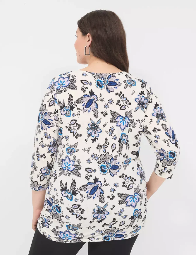 Cowlneck Shirred-Side Top - Image 2