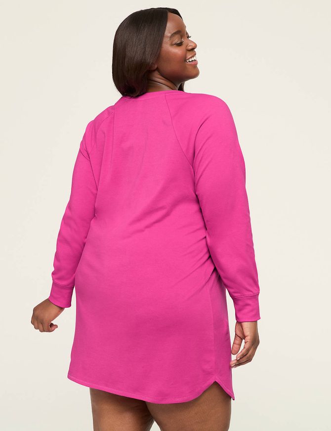 Comfy Cotton Long-Sleeve Sleepshirt - Image 5