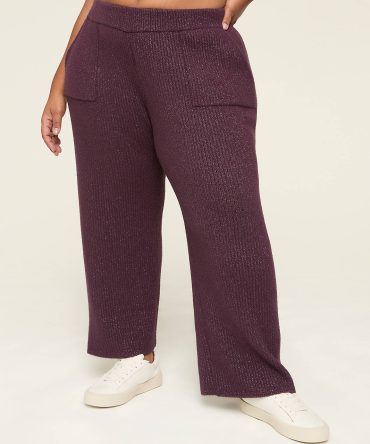 LIVI Shimmer Sweater Relaxed Straight Pant