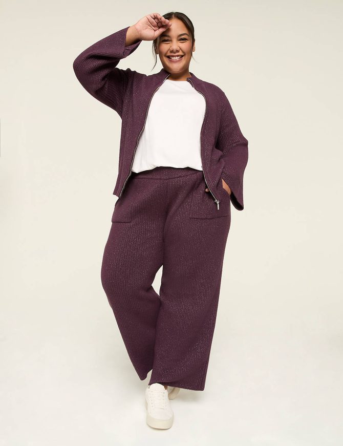 LIVI Shimmer Sweater Relaxed Straight Pant - Image 3