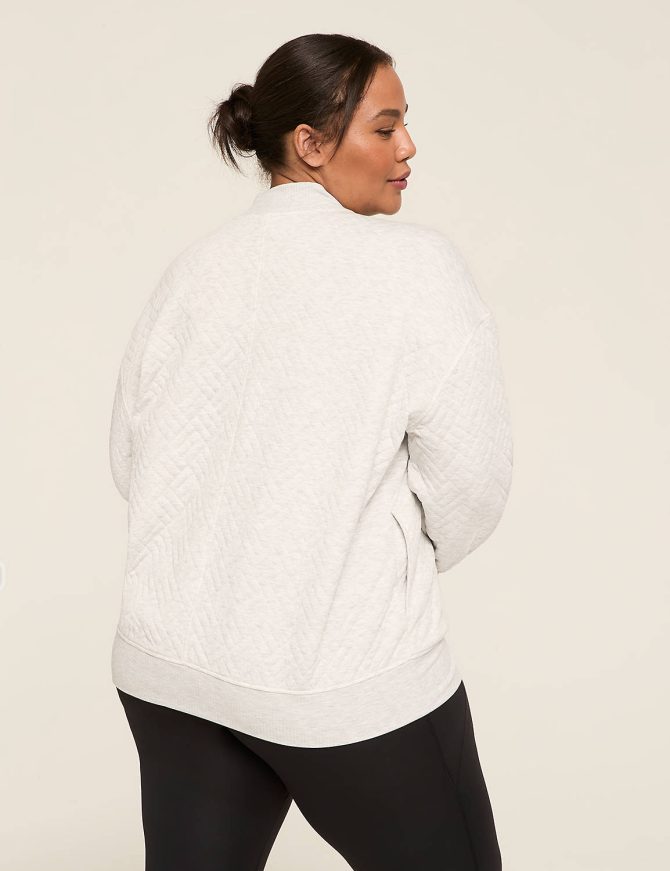 LIVI French Terry Quilted Zip-Front Jacket - Image 2