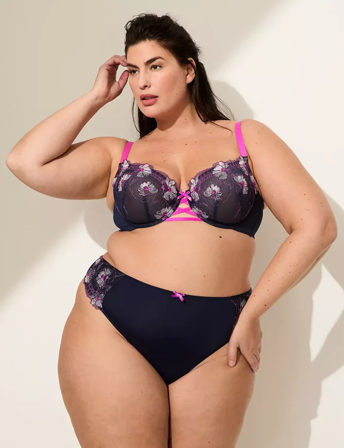Embroidered Unlined Balconette Bra - Image 4