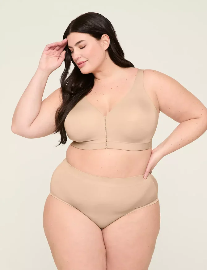 Front-Close Comfort Bliss Lightly Lined No-Wire Bra - Image 5