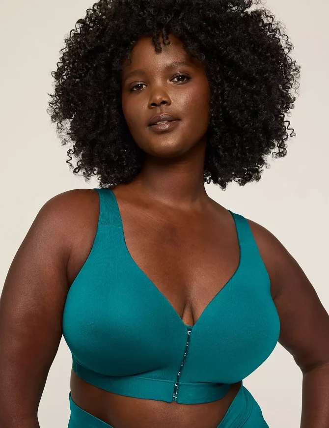 Front-Close Comfort Bliss Lightly Lined No-Wire Bra - Image 4