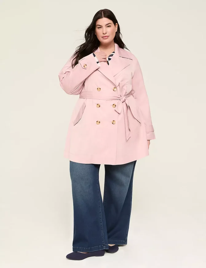Pink Lightweight Trench Coat