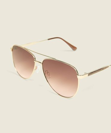 Glitter Aviator Sunglasses