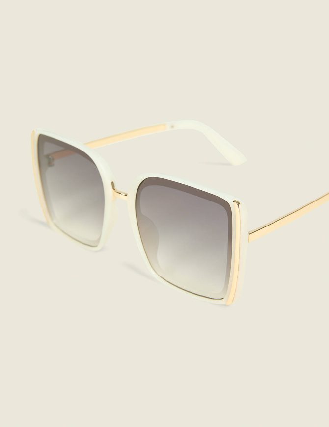 Goldtone Side-Detail Cateye Sunglasses - Image 3