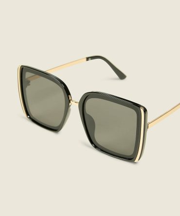 Goldtone Side-Detail Cateye Sunglasses