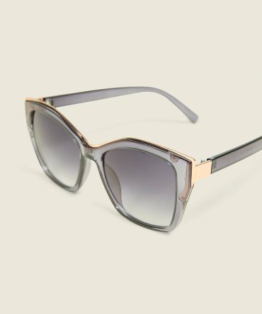 Goldtone Cateye Sunglasses
