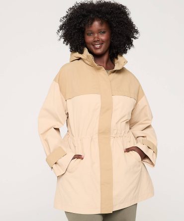 LIVI Zip-Front Colorblock Woven Jacket