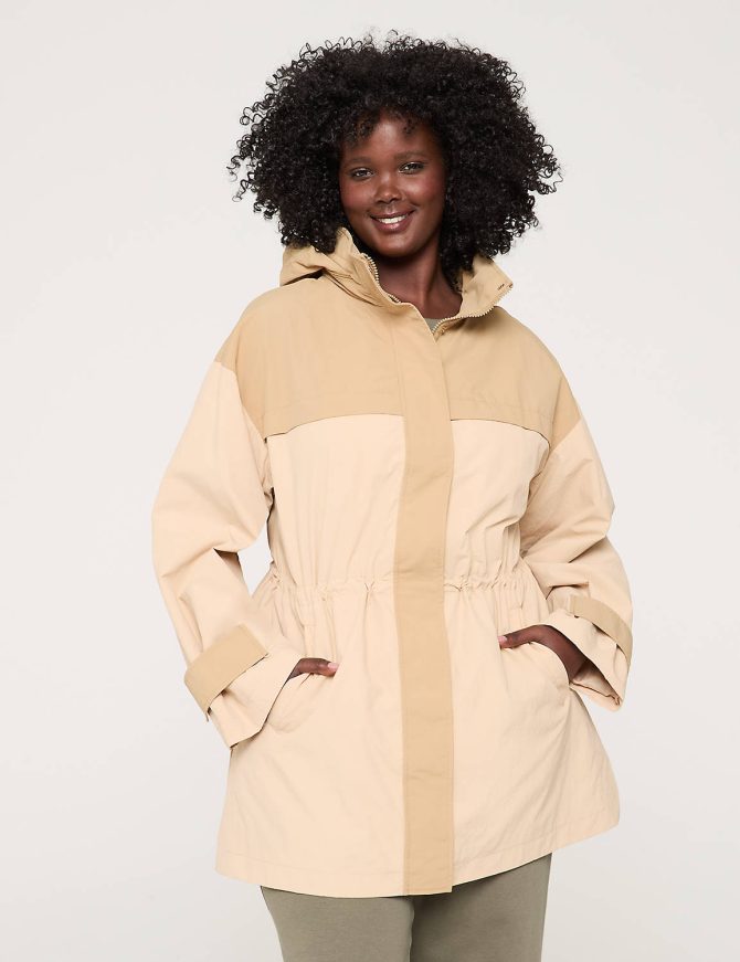 LIVI Zip-Front Colorblock Woven Jacket