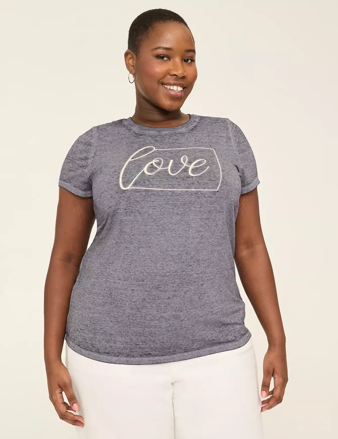 Embroidered Love Graphic Tee