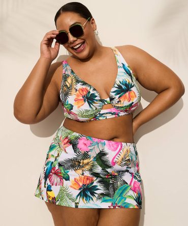 Side Slit Swim Skirt