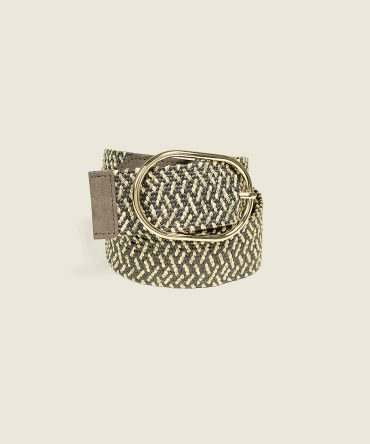 Shimmery Multi-Wear Versatile Stretch Woven Belt