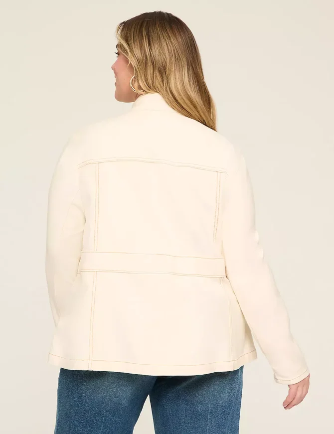 Stretchy Dobby Utility Jacket - Image 2