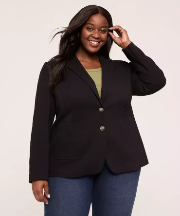 Textured Scuba Blazer