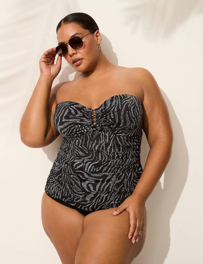 Underwire Balconette Strappy Tankini Top