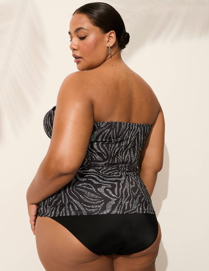 Underwire Balconette Strappy Tankini Top - Image 2