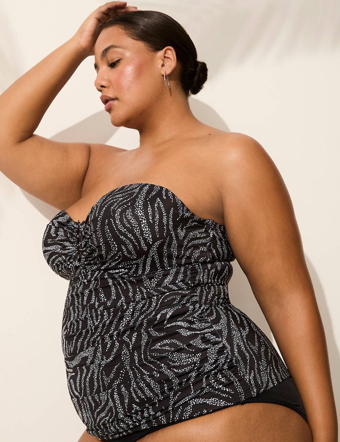 Underwire Balconette Strappy Tankini Top - Image 3