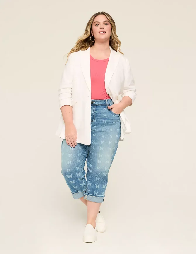 Linen 3/4-Sleeve Jacket - Image 3