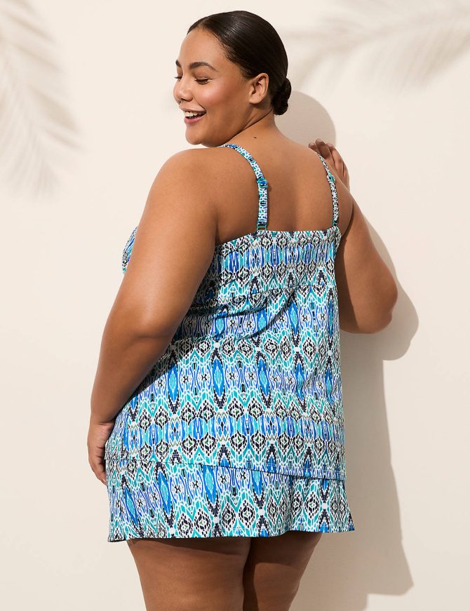 Underwire Knot-Front Tankini Top - Image 2