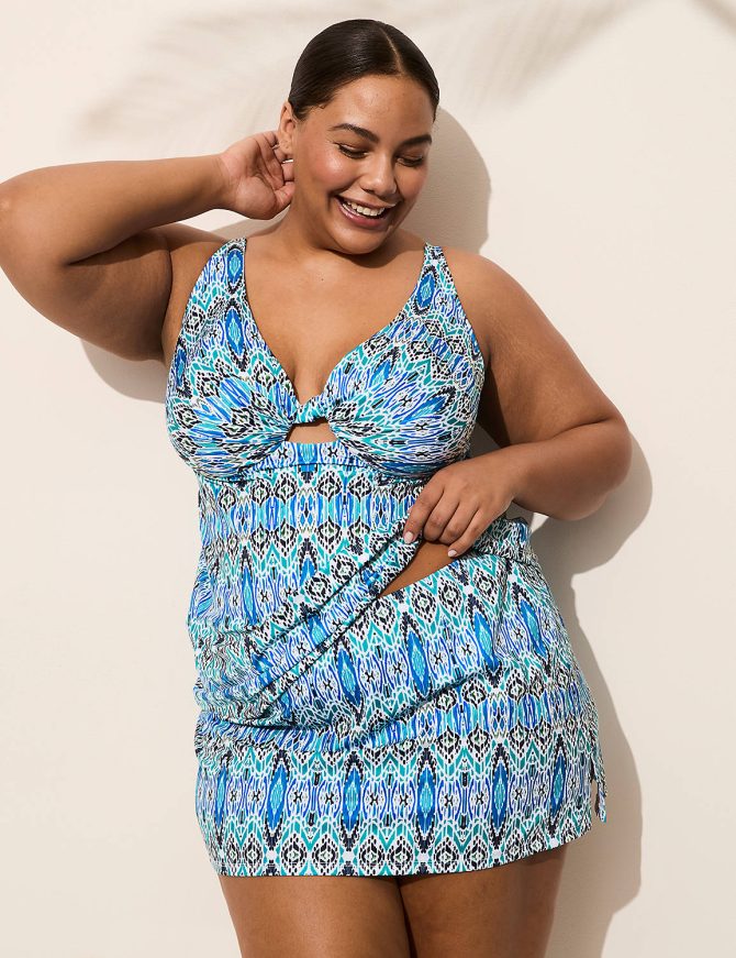 Underwire Knot-Front Tankini Top - Image 5