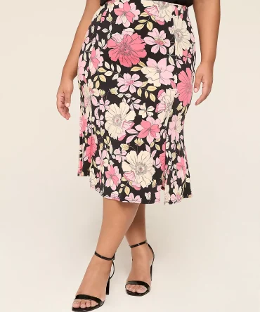 Matte Jersey Midi Skirt
