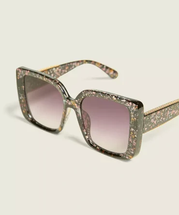 Scalloped Square Sunglasses