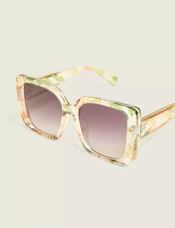 Scalloped Square Sunglasses - Image 2