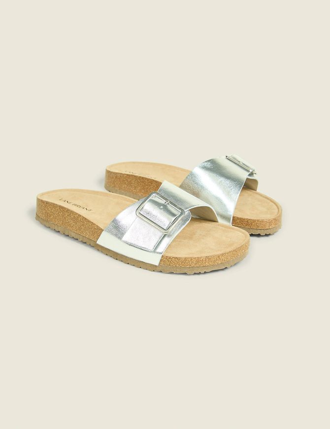 Dream Cloud Buckle-Detail Slip-On Sandal - Image 3