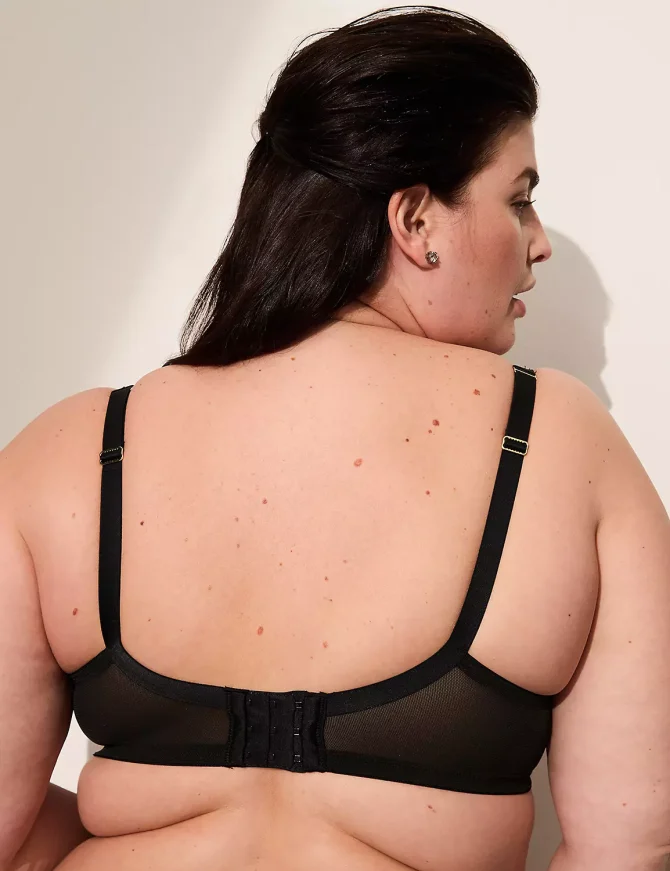 Strappy Rainbow Lace Unlined Balconette Bra - Image 3