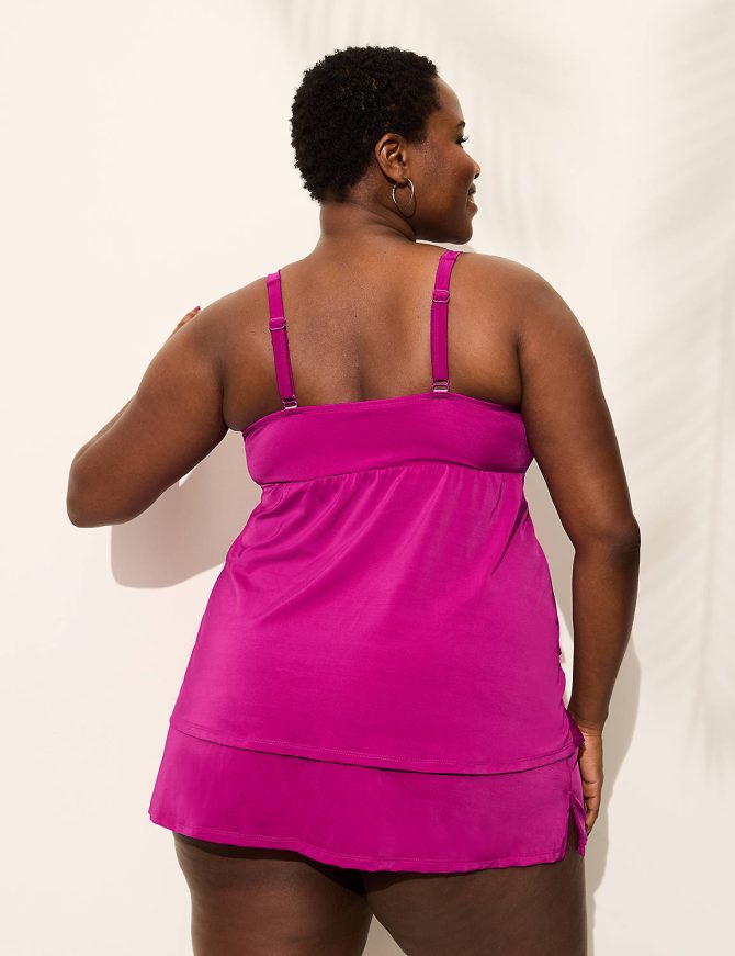 No-Wire Three-Tier Strappy Tankini Top - Image 2