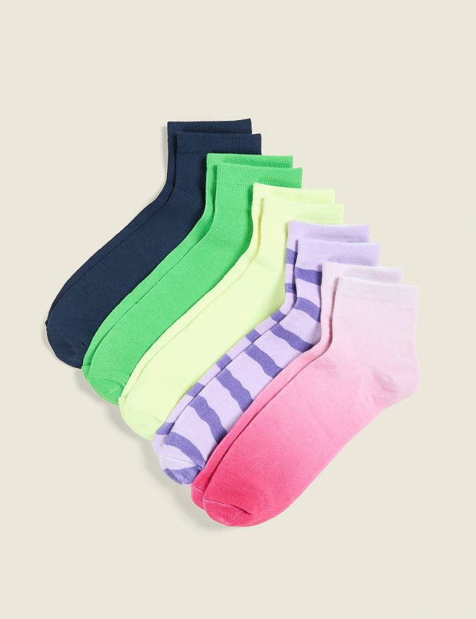 5-Pack Ankle Socks - Tie Dye