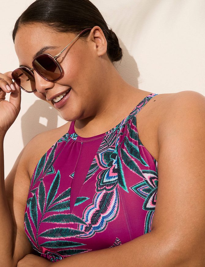 No-Wire High-Neck Tankini Top - Image 4