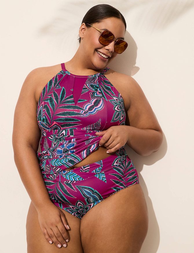 No-Wire High-Neck Tankini Top - Image 5