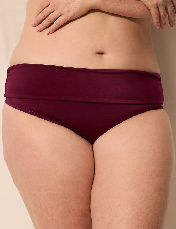 Foldover-Waist Swim Brief