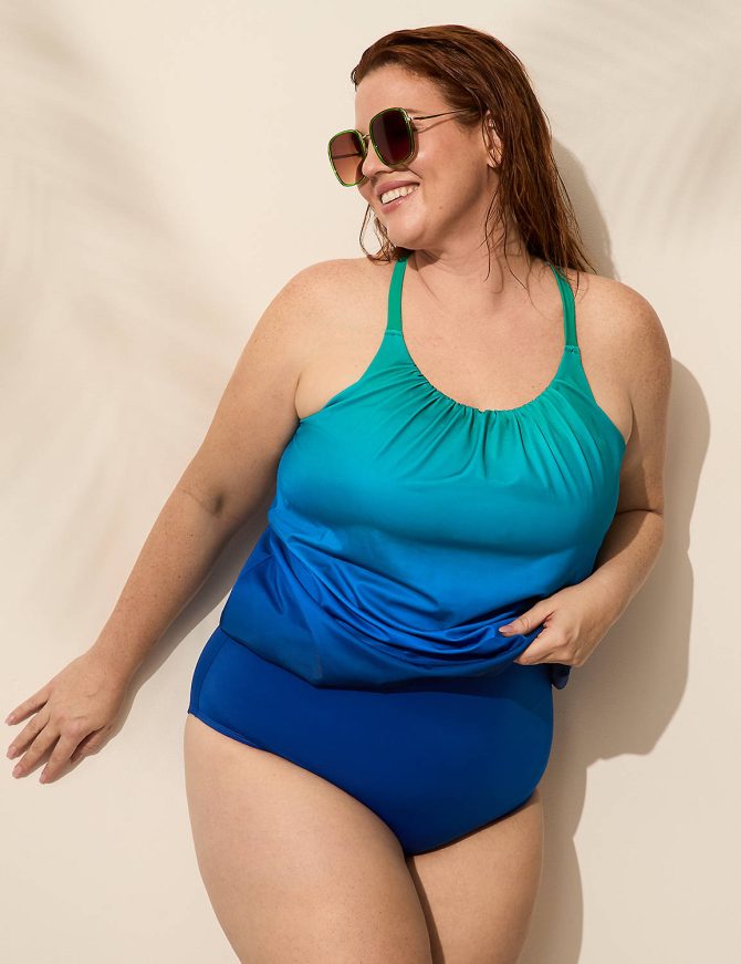 No-Wire Blouson Tankini Top - Image 7