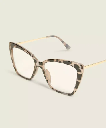 Large Tortoiseshell Print Cateye Reading Glasses