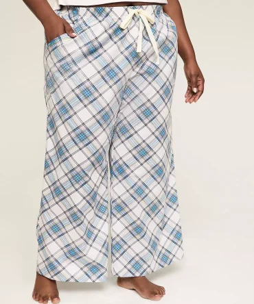 Cotton Poplin Wide Leg Pant