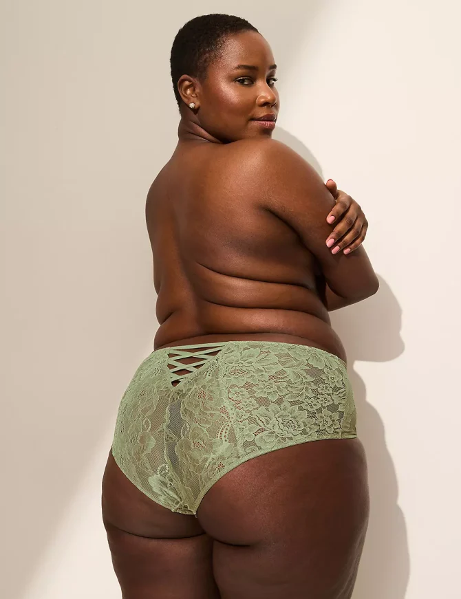 Allover Lace Cheeky Brief Strappy-Back Panty - Image 6