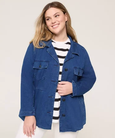 Lightweight Denim Cinch Jacket