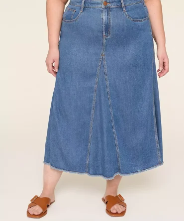 Denim Maxi Skirt
